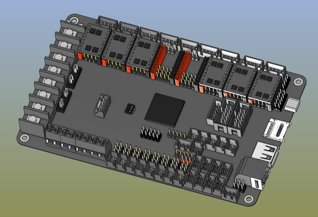 BTT Octopus pro Mockup