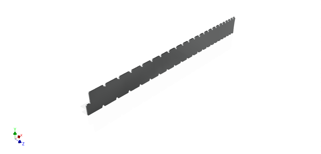 Guitar Neck Notched Straight Edge