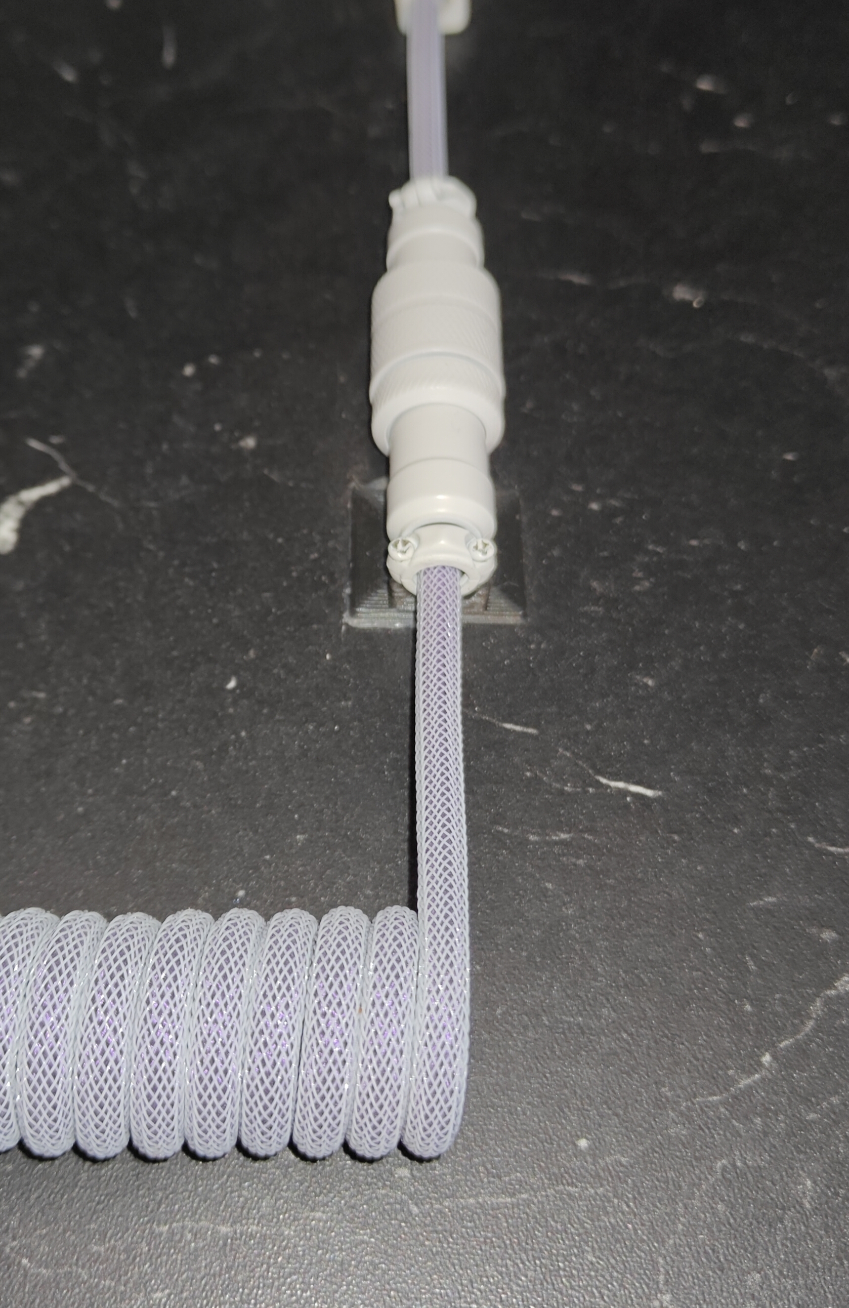 Coiled Cable lock/aligner