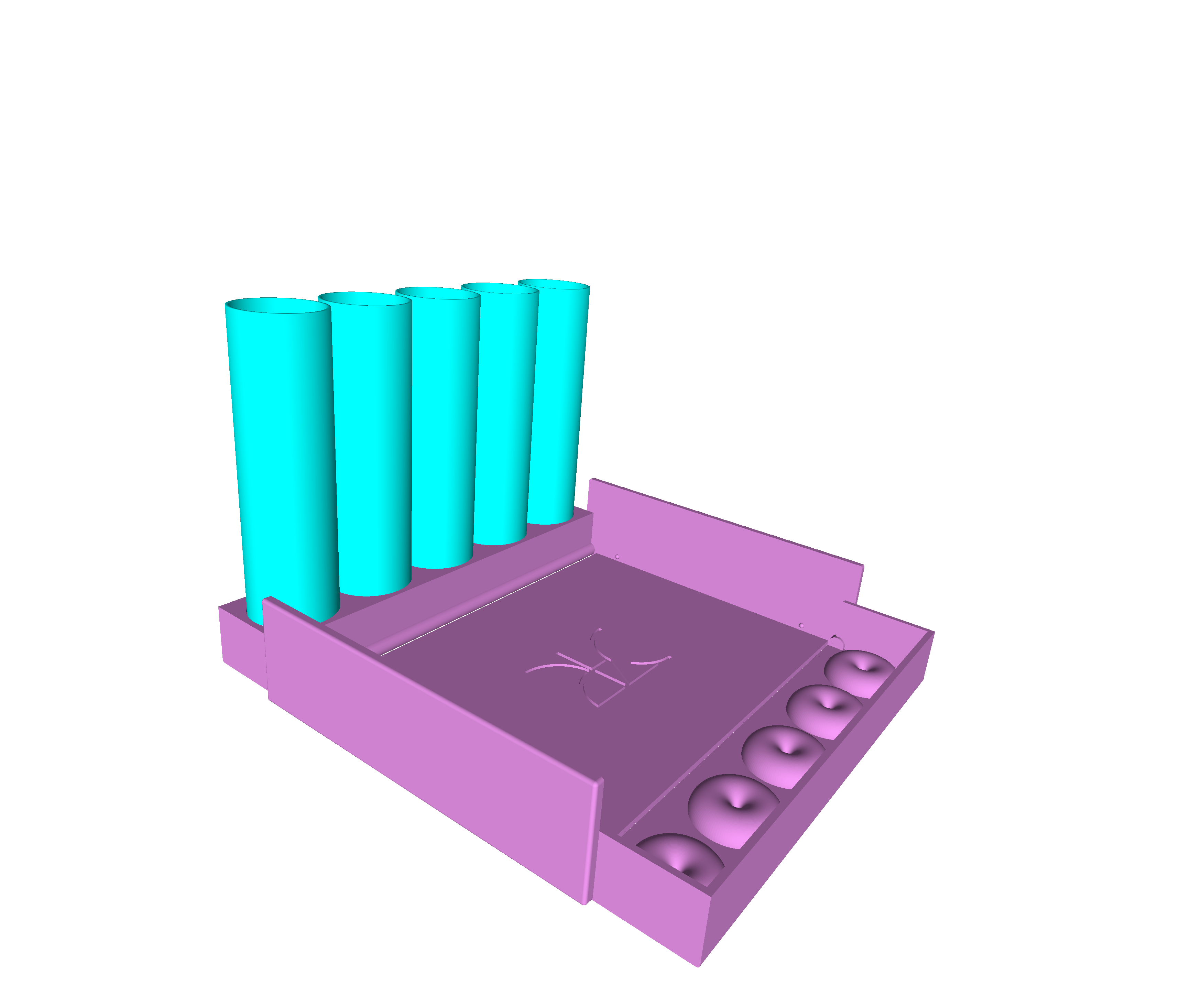 Dice carrier and tray. by Avery Knowlton Download free STL model