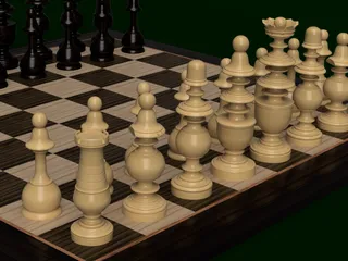 French Diderot Chess Set by Jeff Burton, Download free STL model