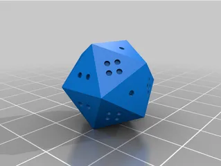 two-sided d4 dice by MSscribbles