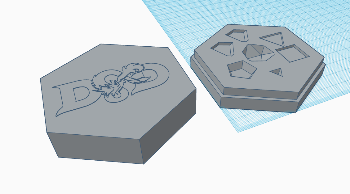 Miniatura 5 do modelo 3D D&D dice case