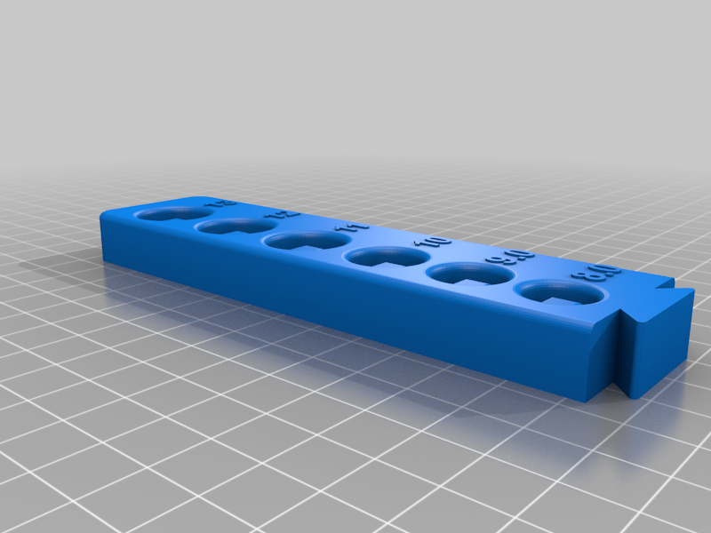 Miniatura 6 do modelo 3D 1/4in Metric Socket Rail