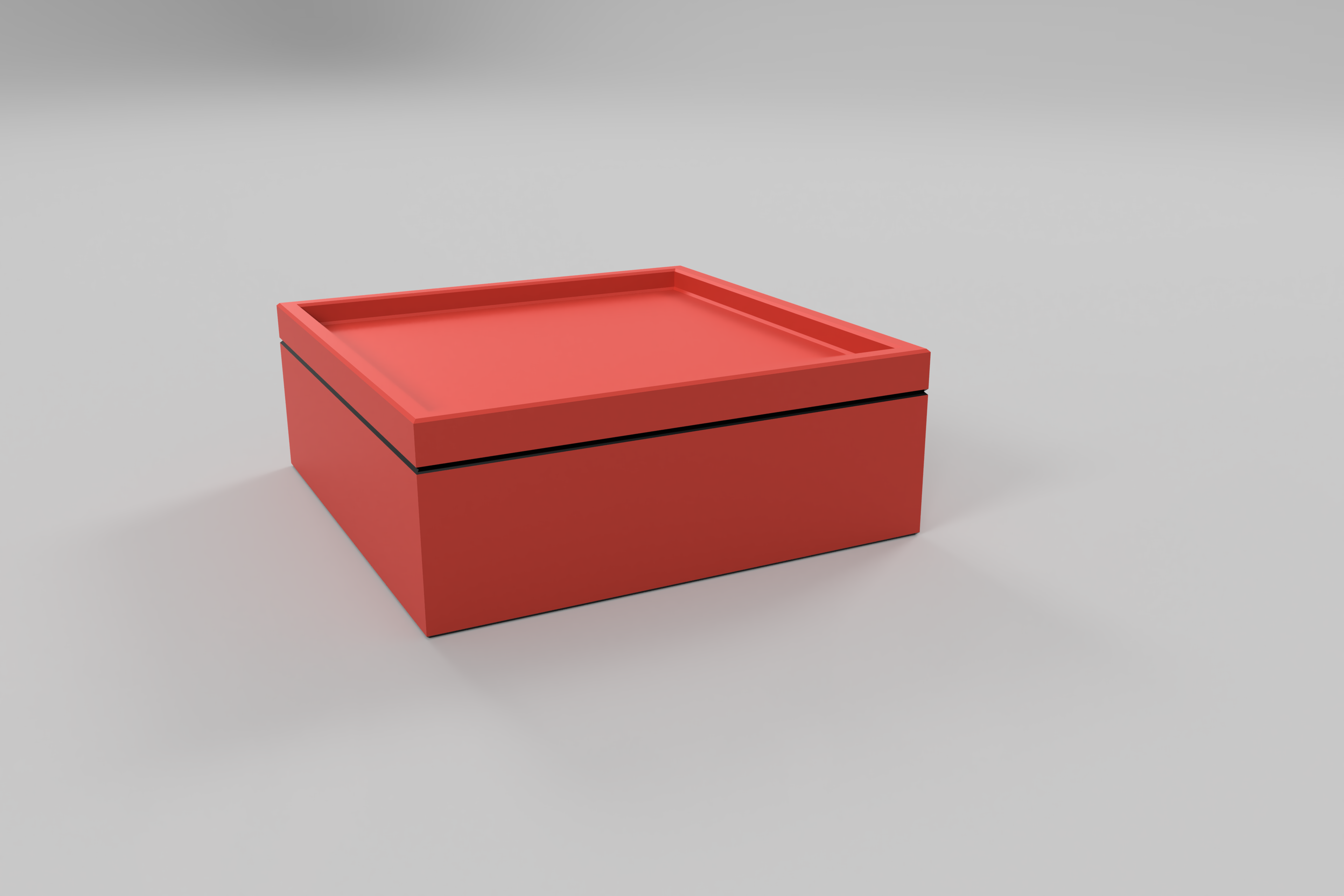12cm Square Box with Tray