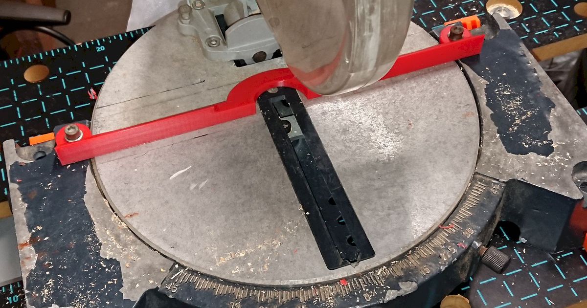 Einhell miter saw stop rail by Ben81 Download free STL model