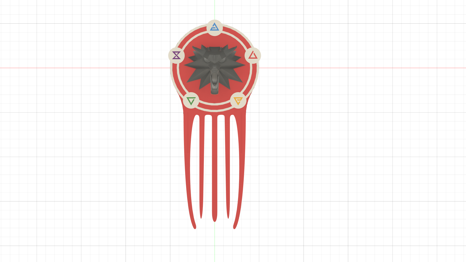 Hair (pin) Ornament The Witcher ver2