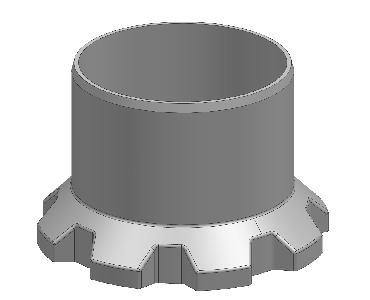 Magnetic Dust Collection Connector DN110 male adapter