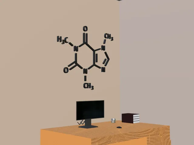Caffeine molecule