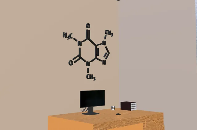 Caffeine molecule