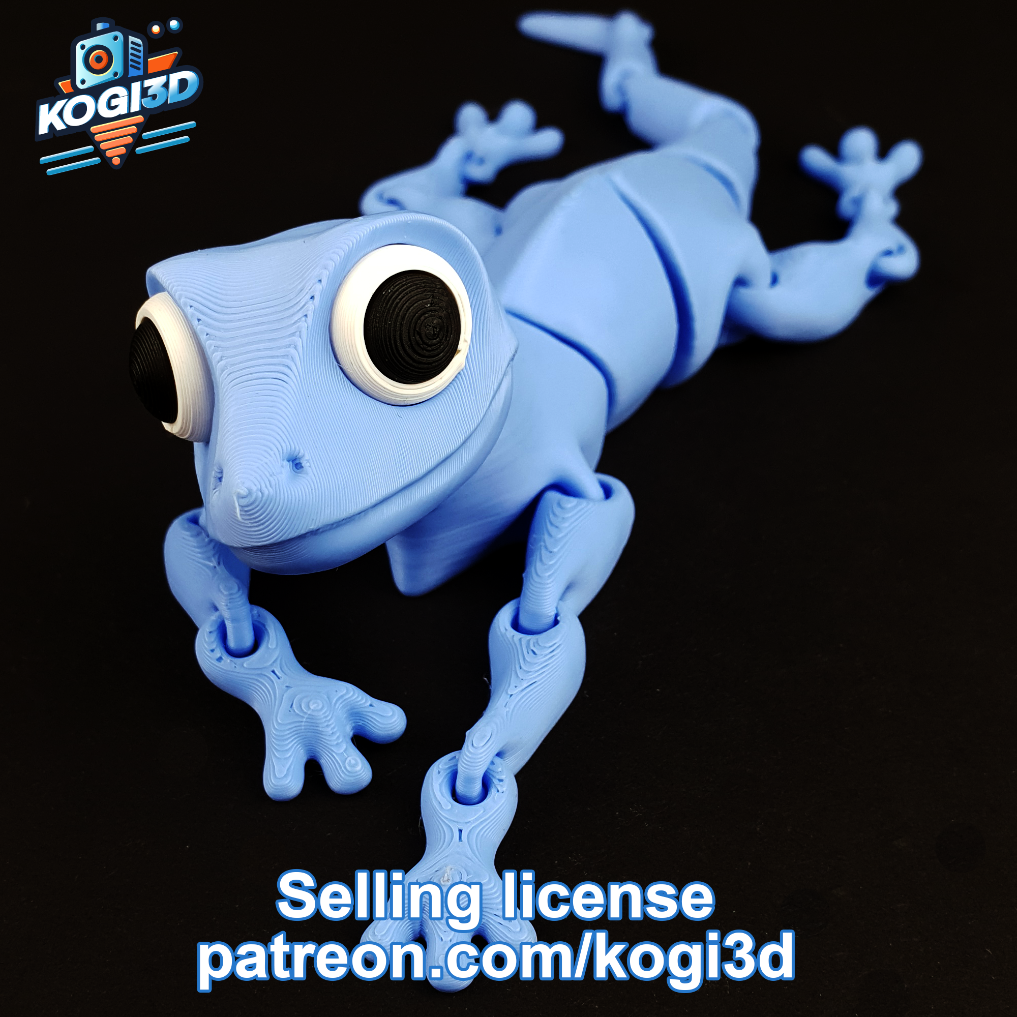 Miniatura 19 do modelo 3D Articulated Flexi Lizard Model