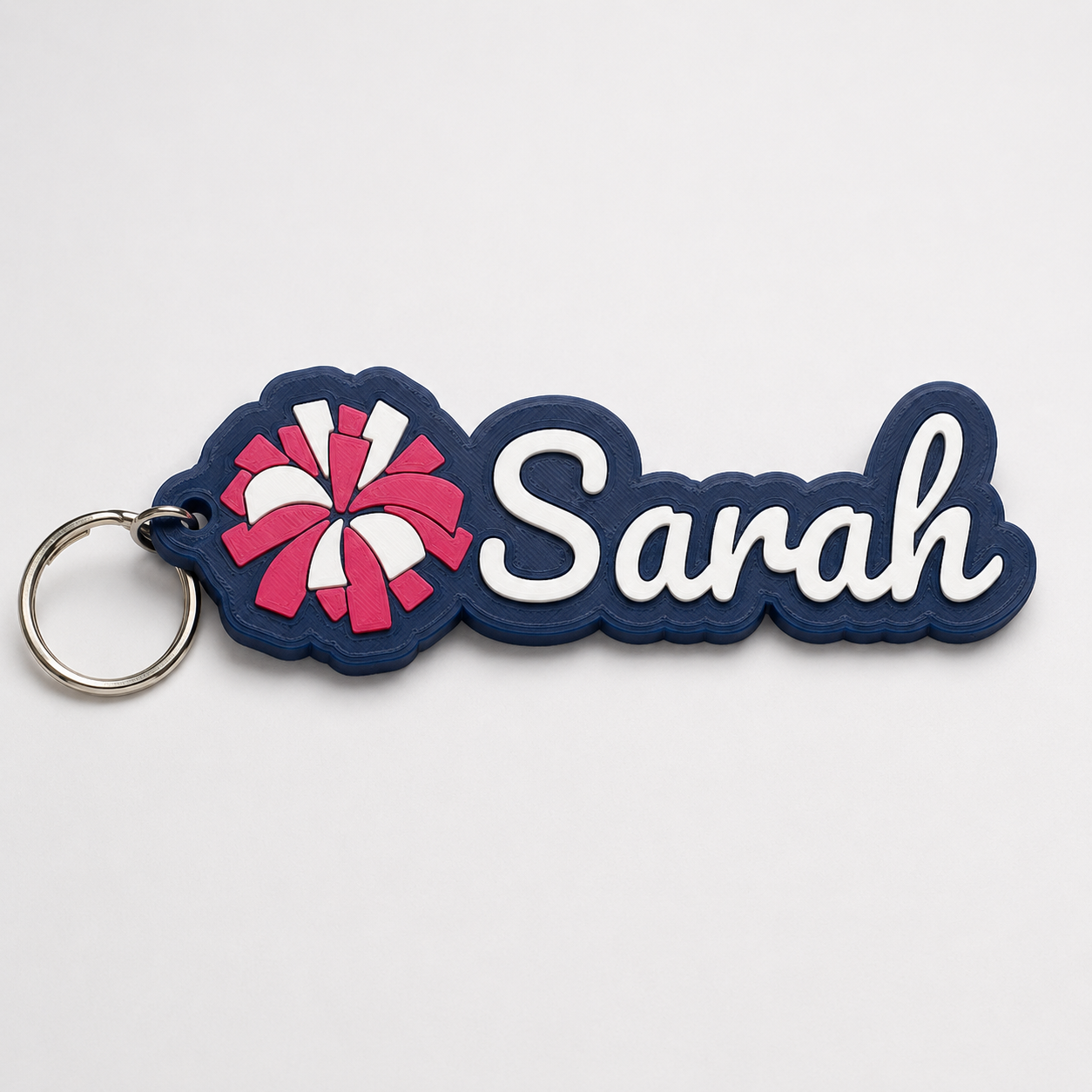 Sarah's cheerleading name tag