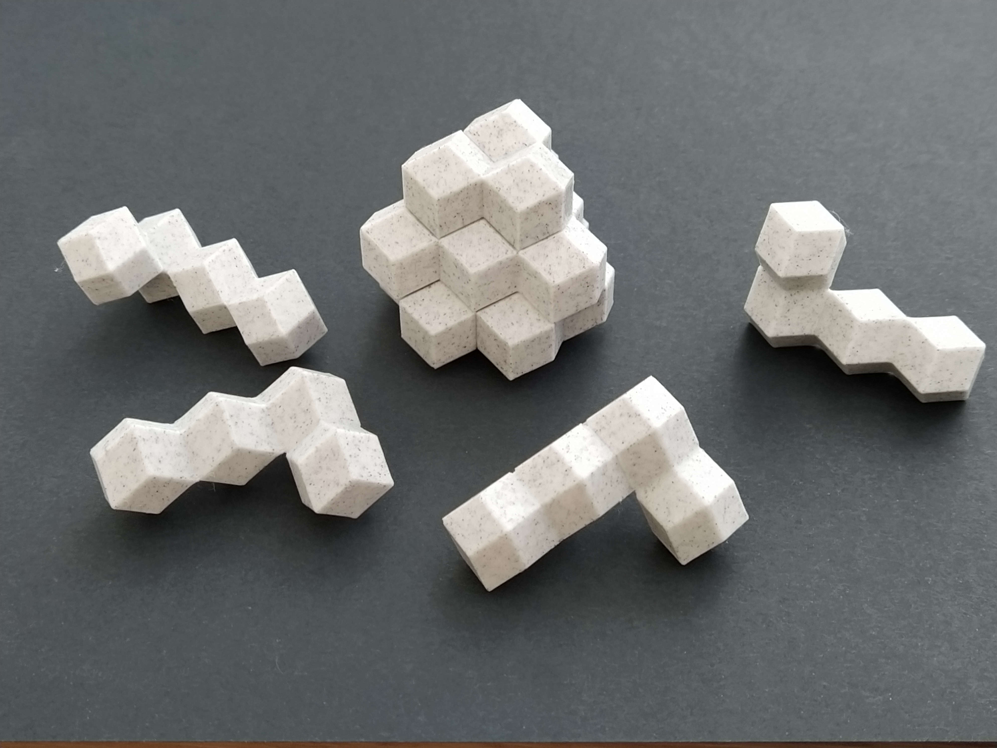 Rhombic Truncated Tetrahedron Puzzle