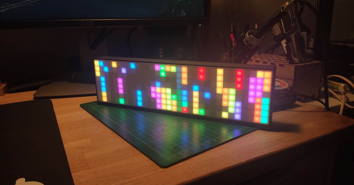 Bifr St Led Matrix Case By Noanoa Download Free Stl Model Printables Com