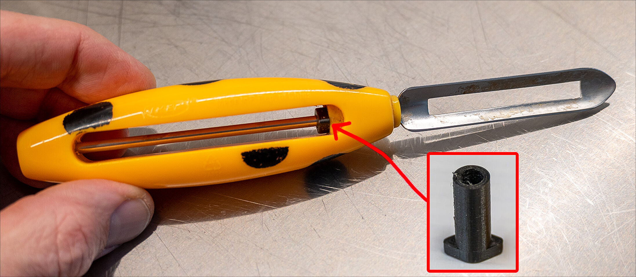 Potato peeler IKEA spare collet by Bent Derailleur Download free STL