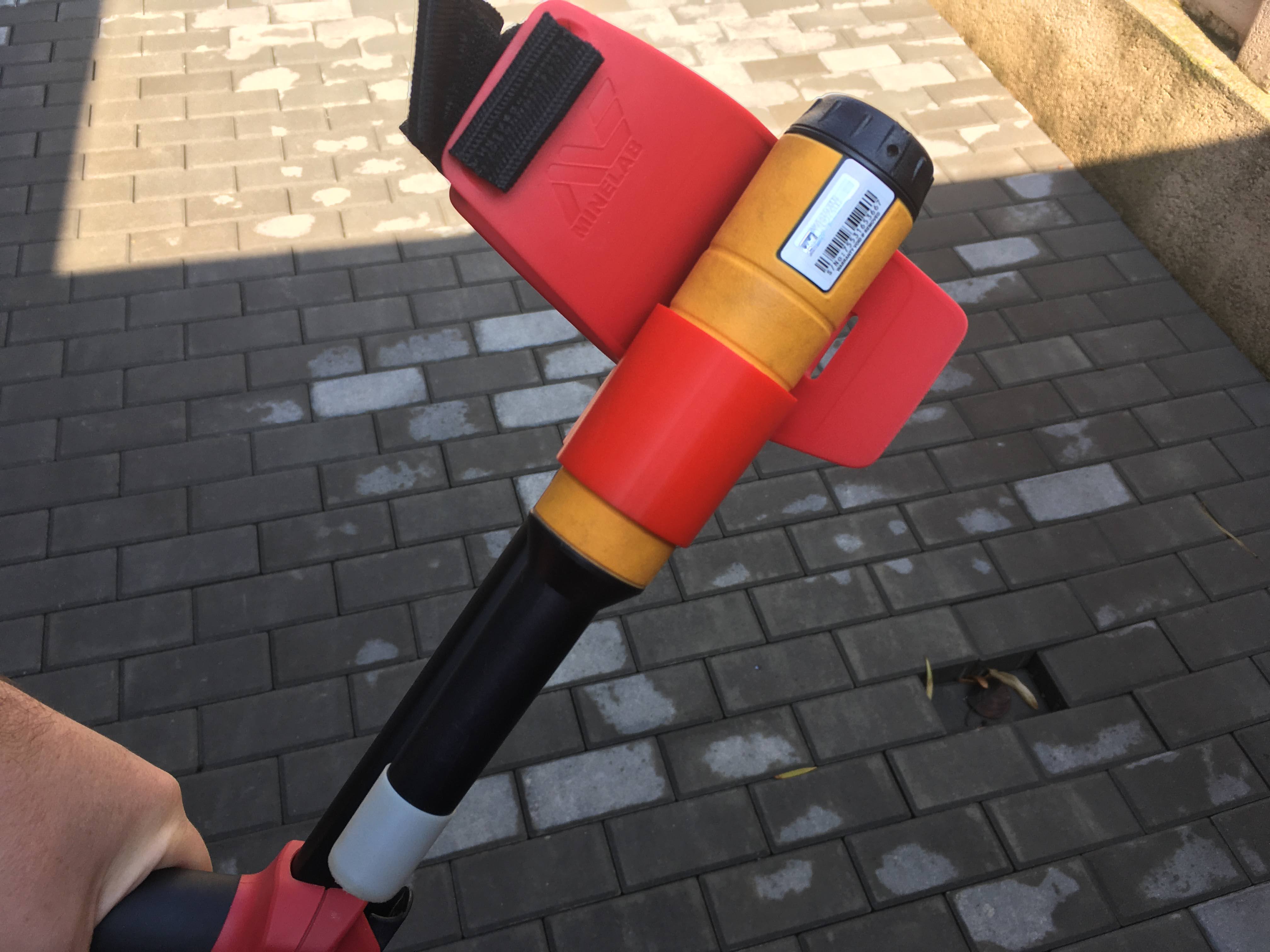 Holder for metal detector