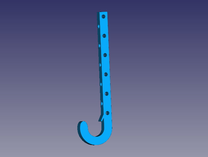 3/4 inch copper pipe J-hook hangar