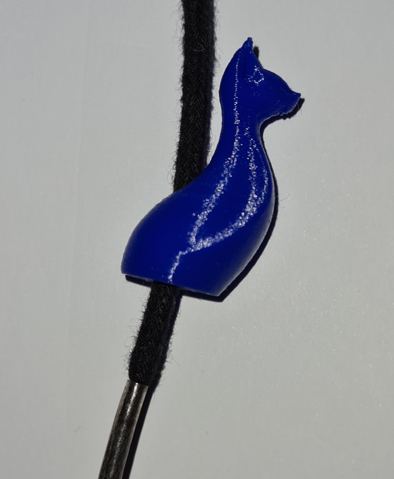 cat bead - perle pour lacet en forme de chat 3D model thumbnail
