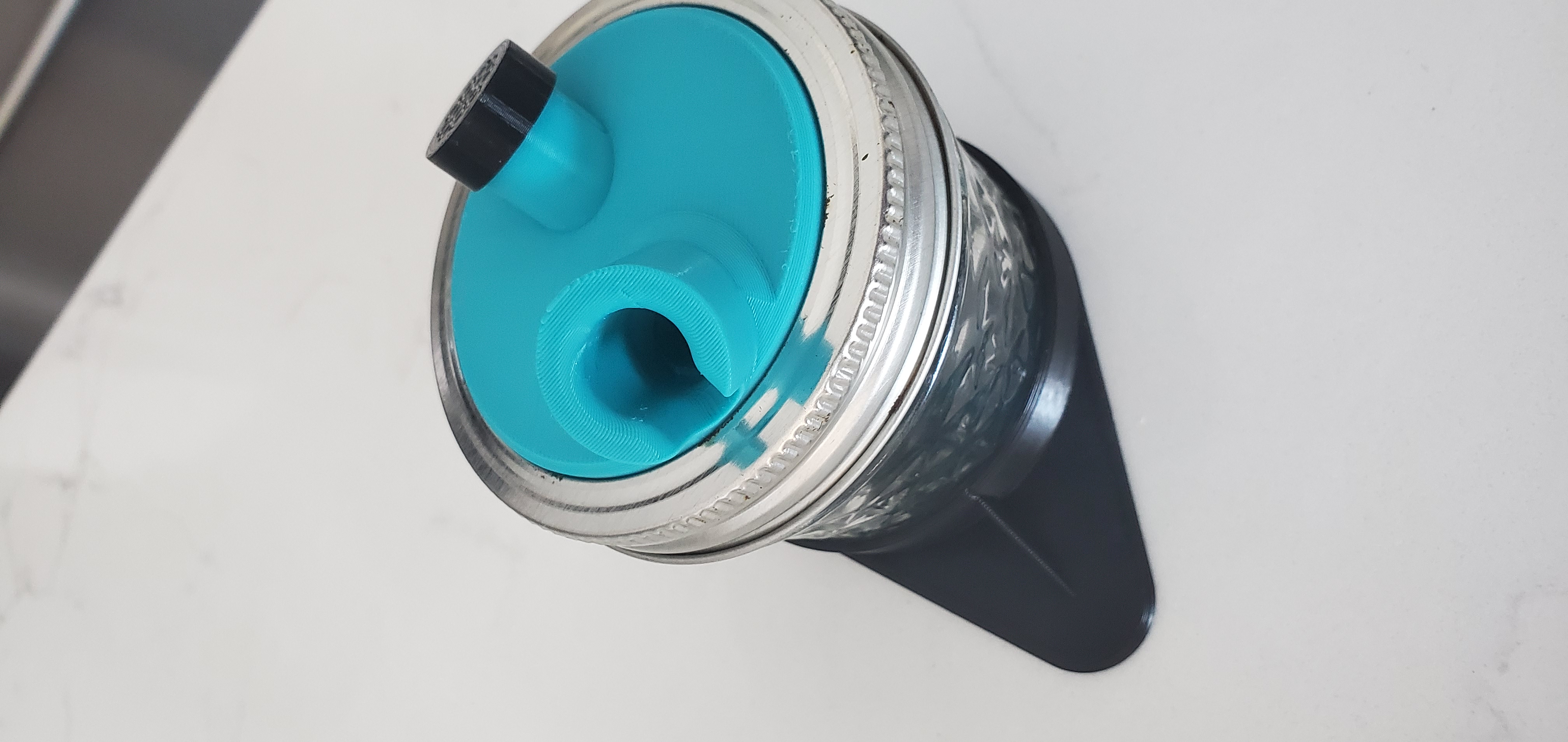 Harbor Freight Airbrush Mason Jar Cleaning Lid by Tyler Durden