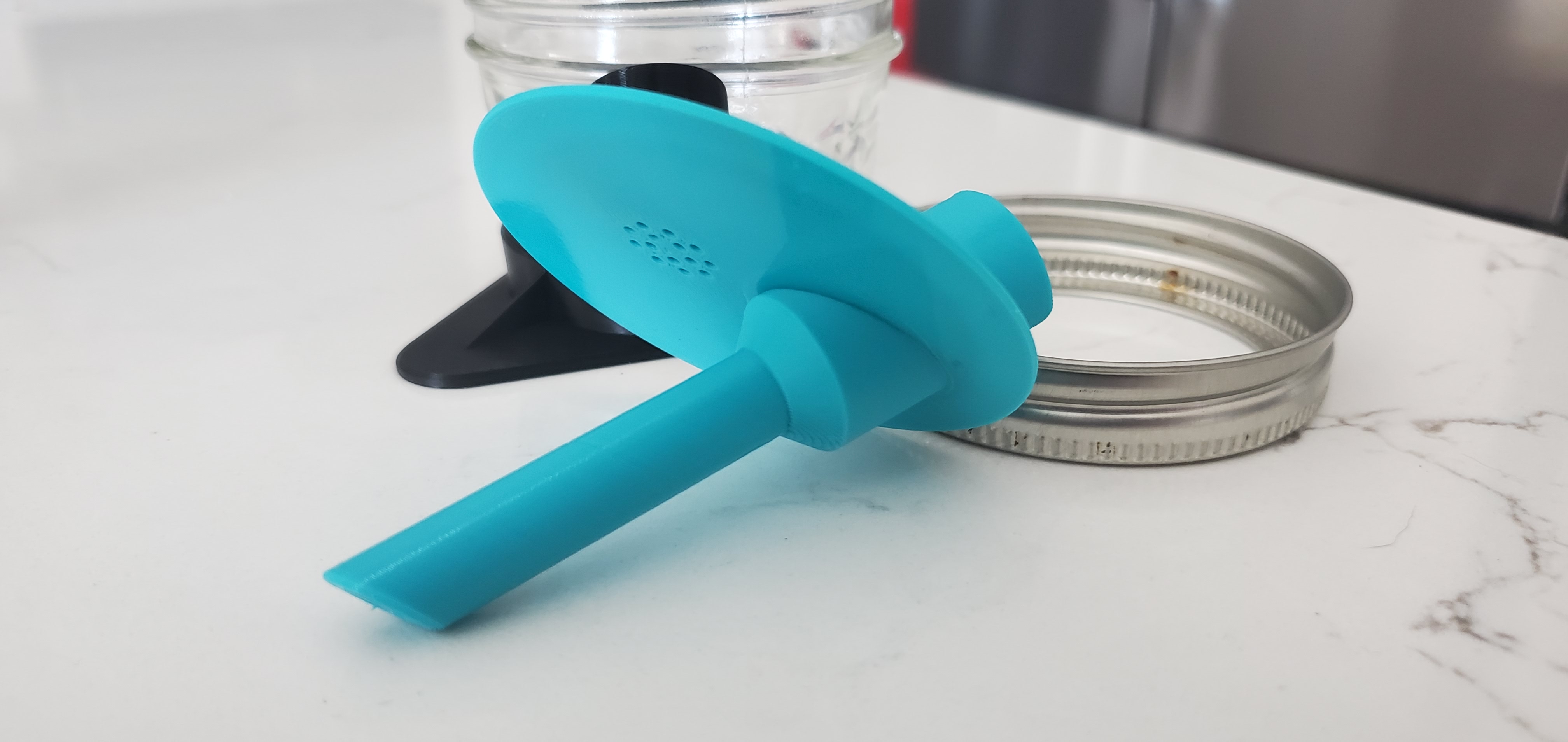 Harbor Freight Airbrush Mason Jar Cleaning Lid by Tyler Durden