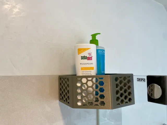 Shower shelf + Phone holder