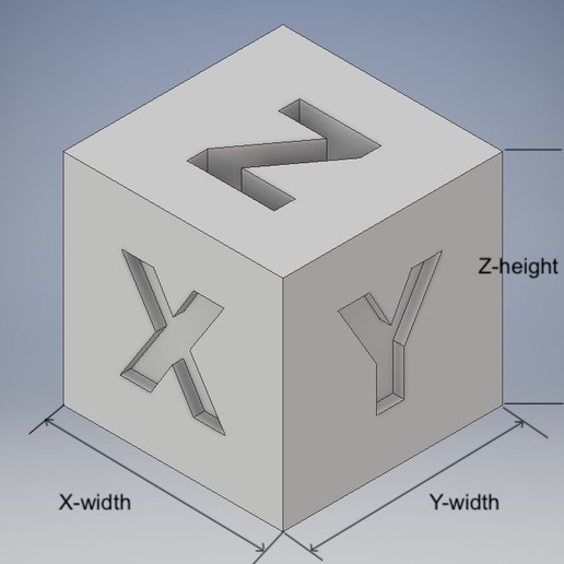 XYZ Calibration Cube por Dennis Descargar modelo STL gratuito