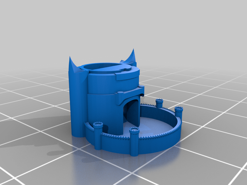Closed Base for Barad-dûr (Sauron's tower) dice tower