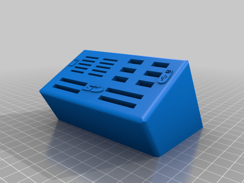 Desk Friendly SD, MicroSD and Thumb Drive Storage