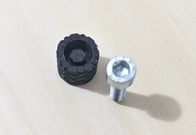 Knob for M6 socket screw - substitute for butterfly - The 3D printable Knee Arthrometer