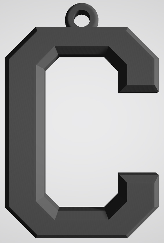 keyring-letter-c-varsity-by-sglacken-download-free-stl-model