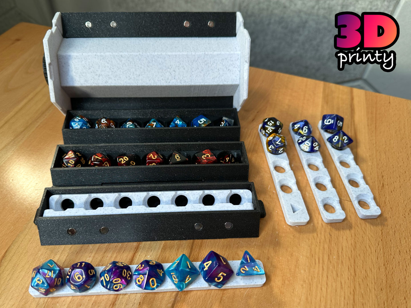 Miniatura 2 do modelo 3D Rollup Dice Box (Small)