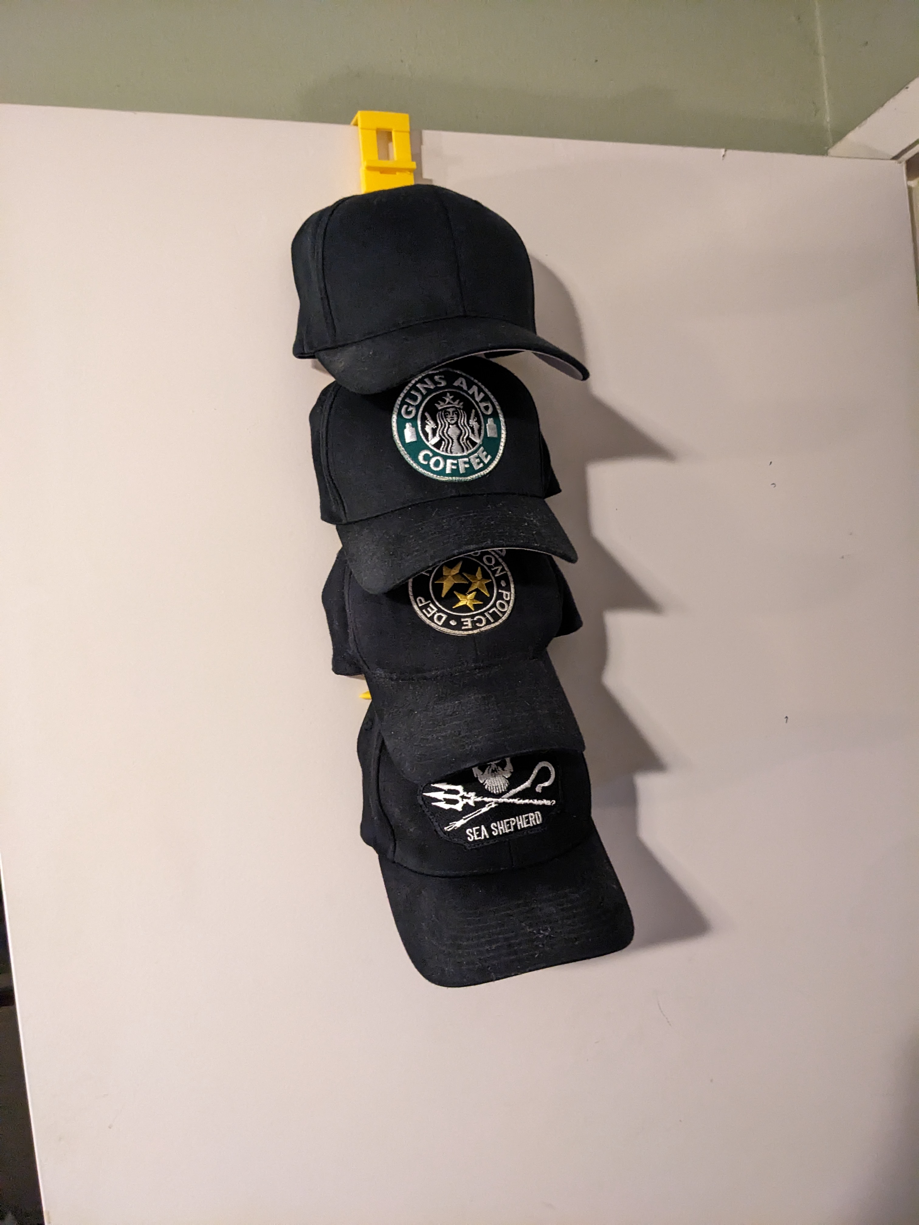 Modular Hat Cap Modular Hat / Cap Holder That Attaches To The Top Of A Door by ...
