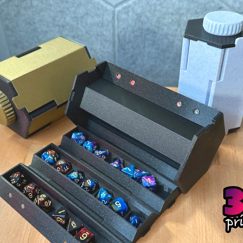 3D Printed Rollup Dice Box Updates! 