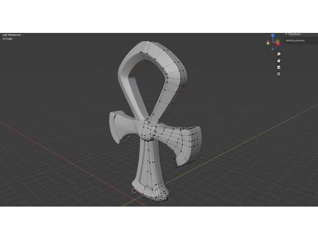 Ankh from spelunky2 by foxtolfo red | Download free STL model ...