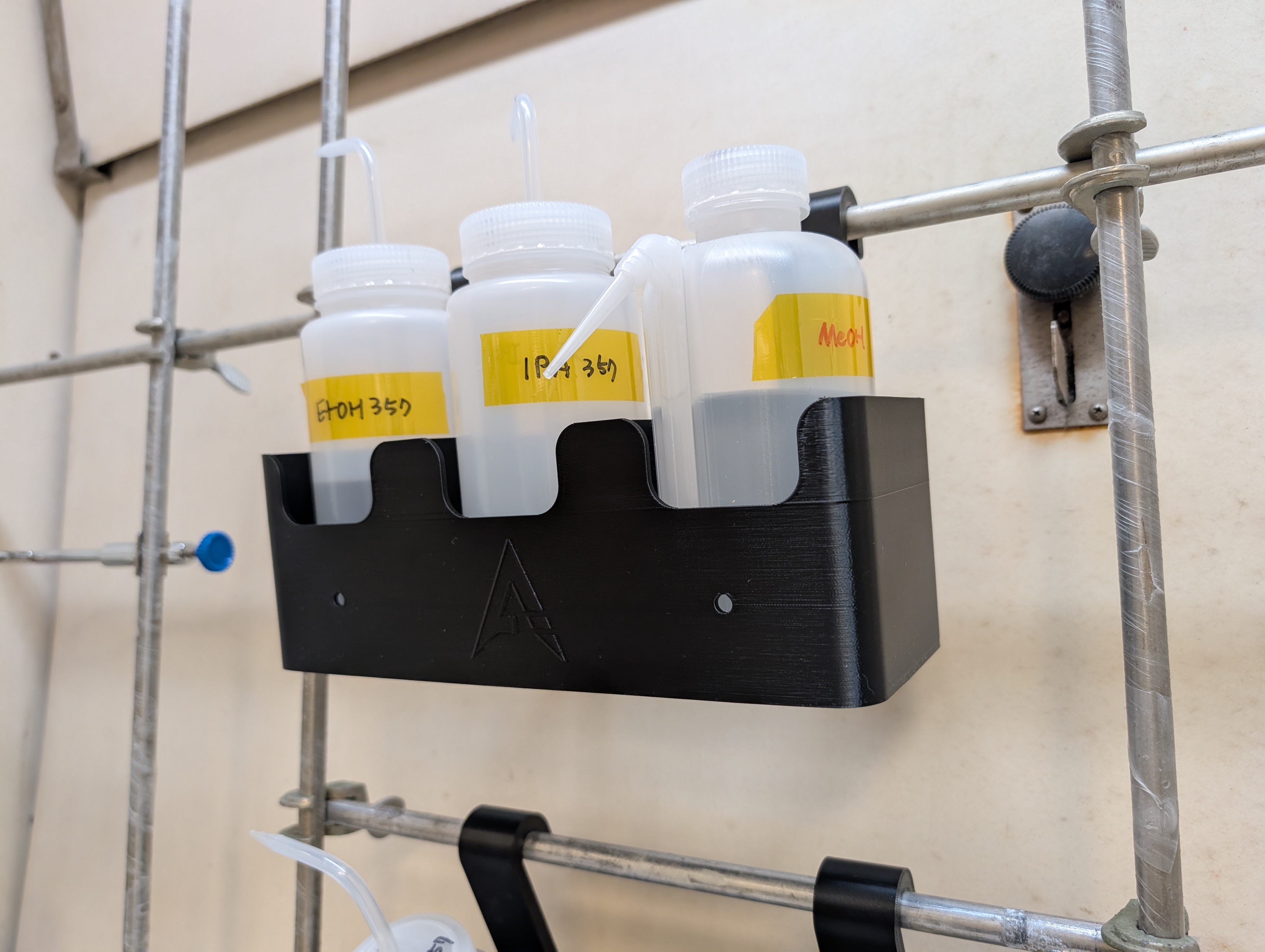 Bottle Storage Hanger Rack for Fume Hoods