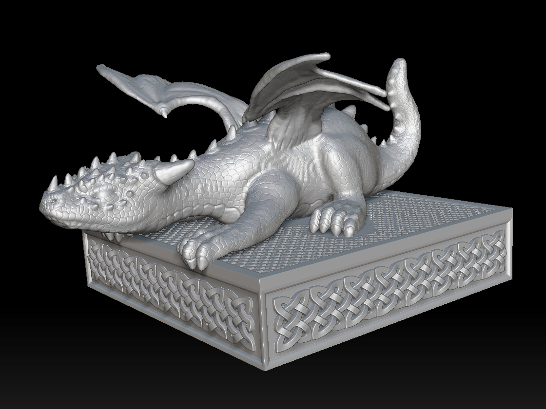 A baby dragon guardian of your precious rpg dice (UPDATED)