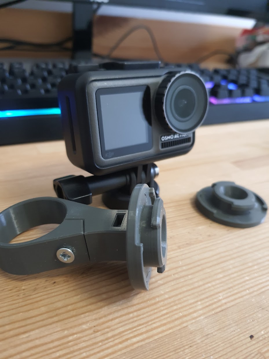 handlebar bike QuickRelease mount for DJI Osmo Action by ciamciam_w