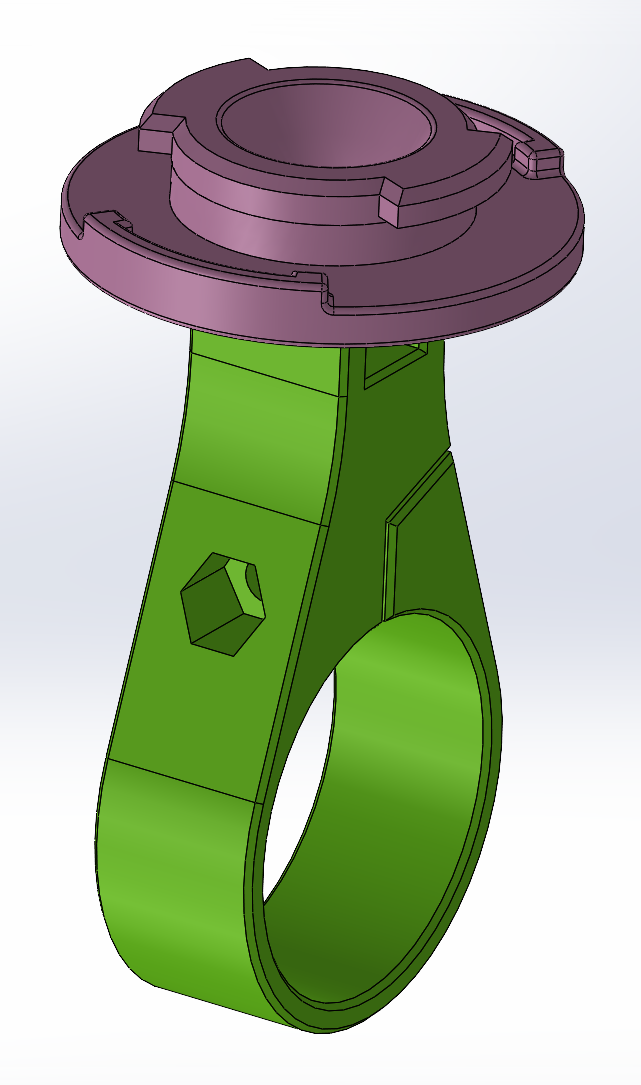 handlebar bike QuickRelease mount for DJI Osmo Action by ciamciam_w
