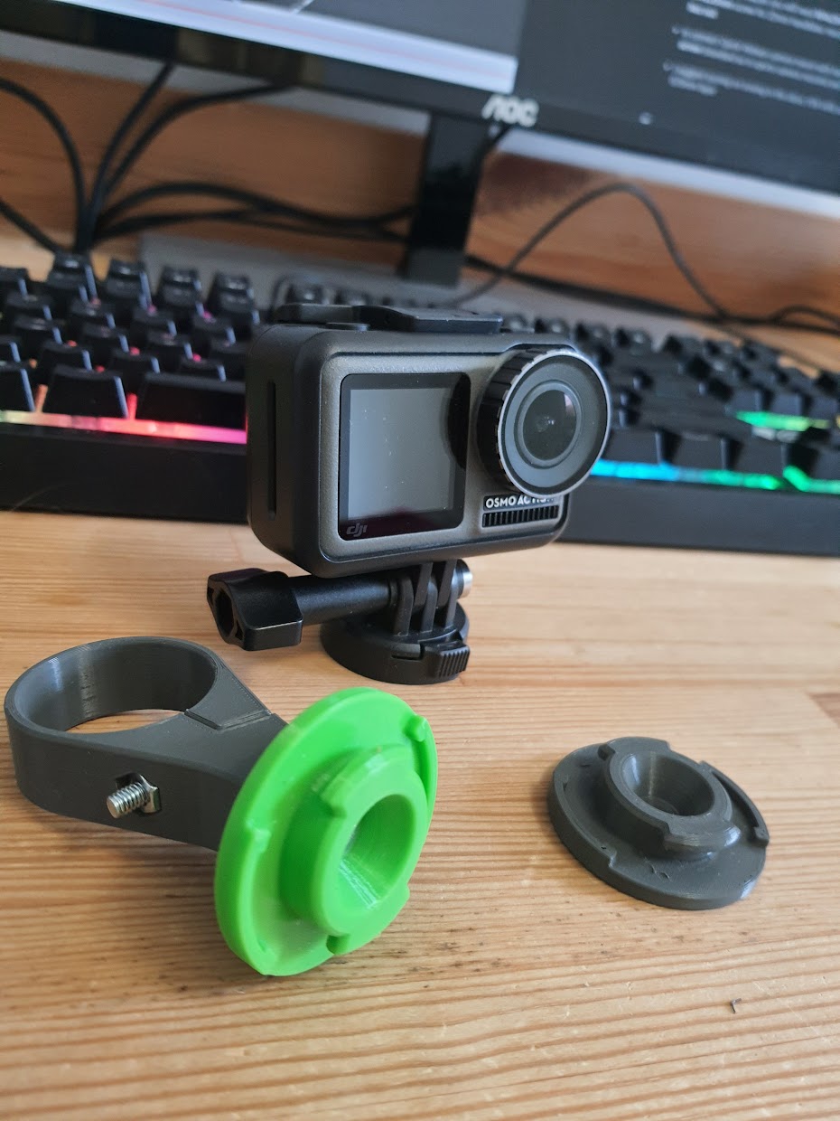 handlebar bike QuickRelease mount for DJI Osmo Action by ciamciam_w