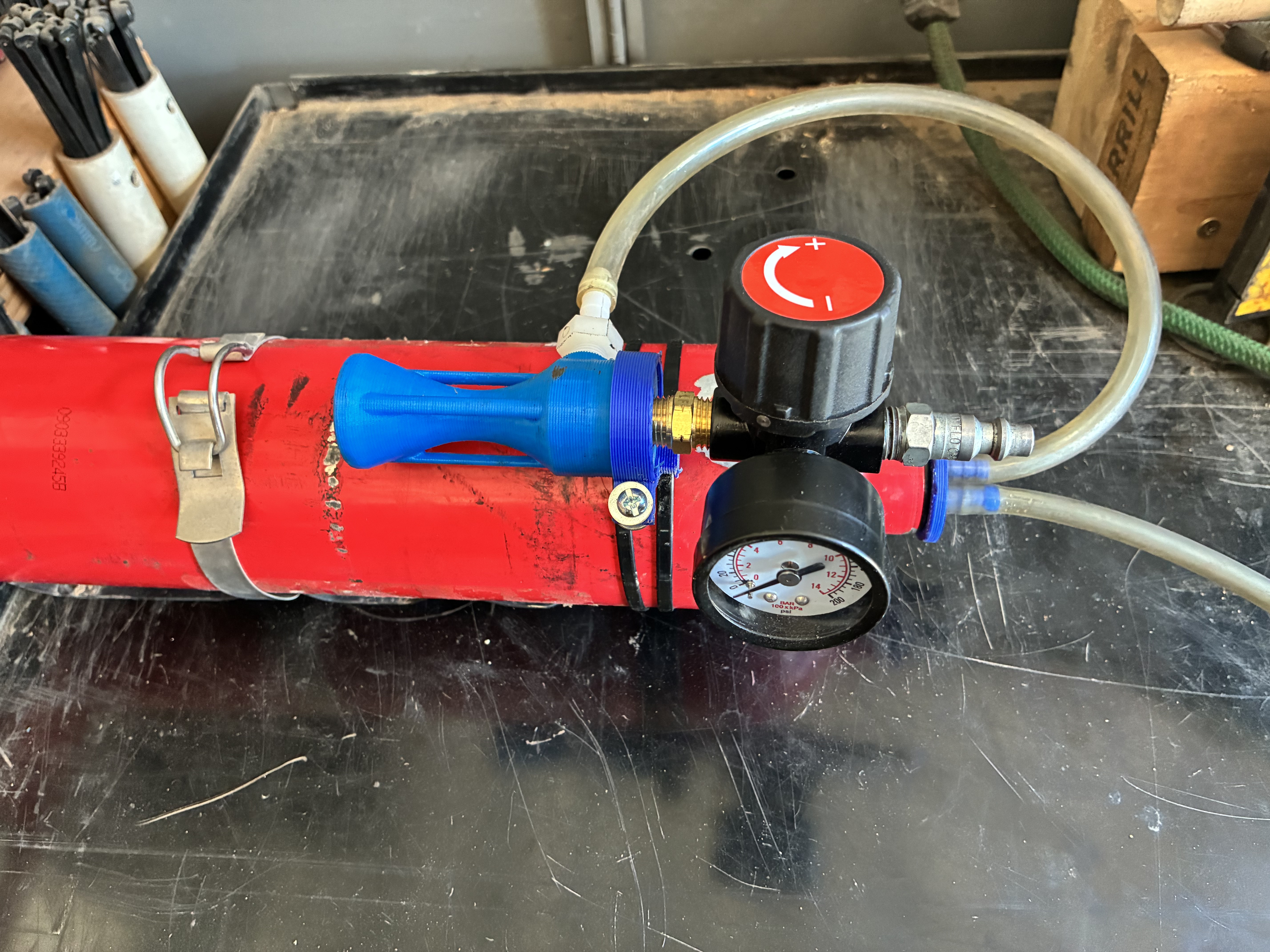 fire extinguisher vacuum tool (oil sucker)