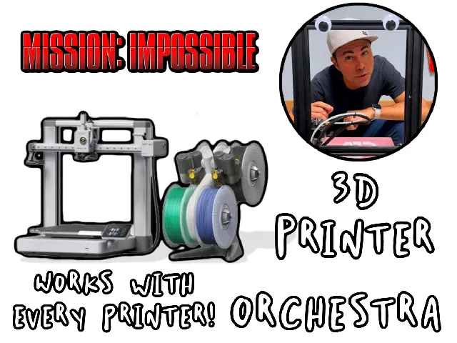3d Printer Orchestra Song - Mission Impossible