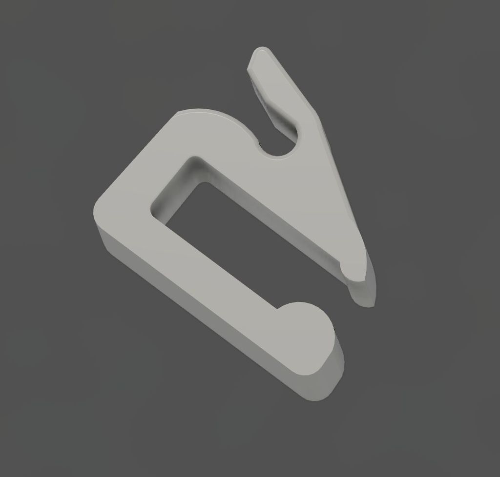 Filament Clip - Square Edged By Wiseone | Download Free STL Model ...