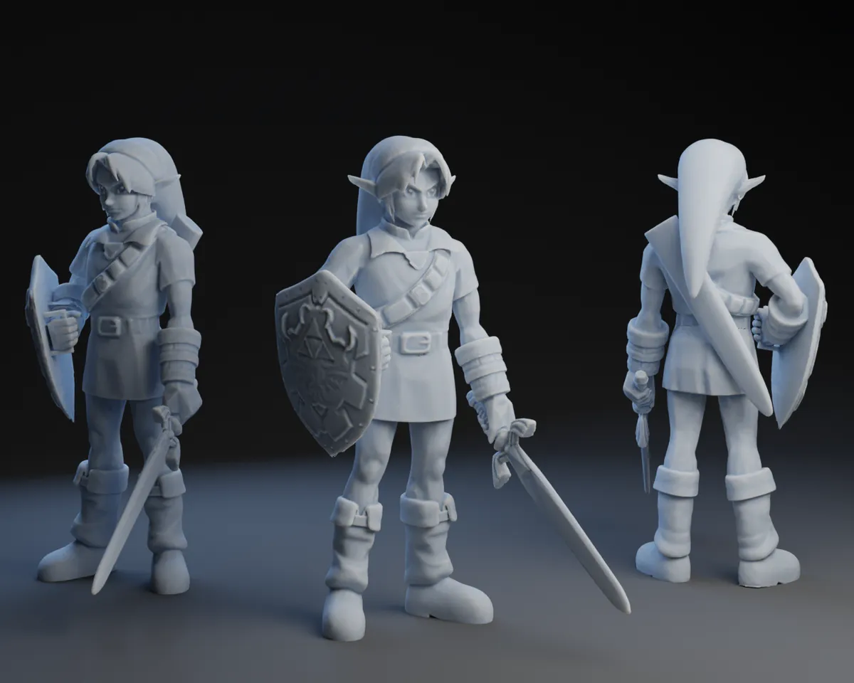 Download Stl File The Legend Of Zelda Link 3d Printable Legend Of