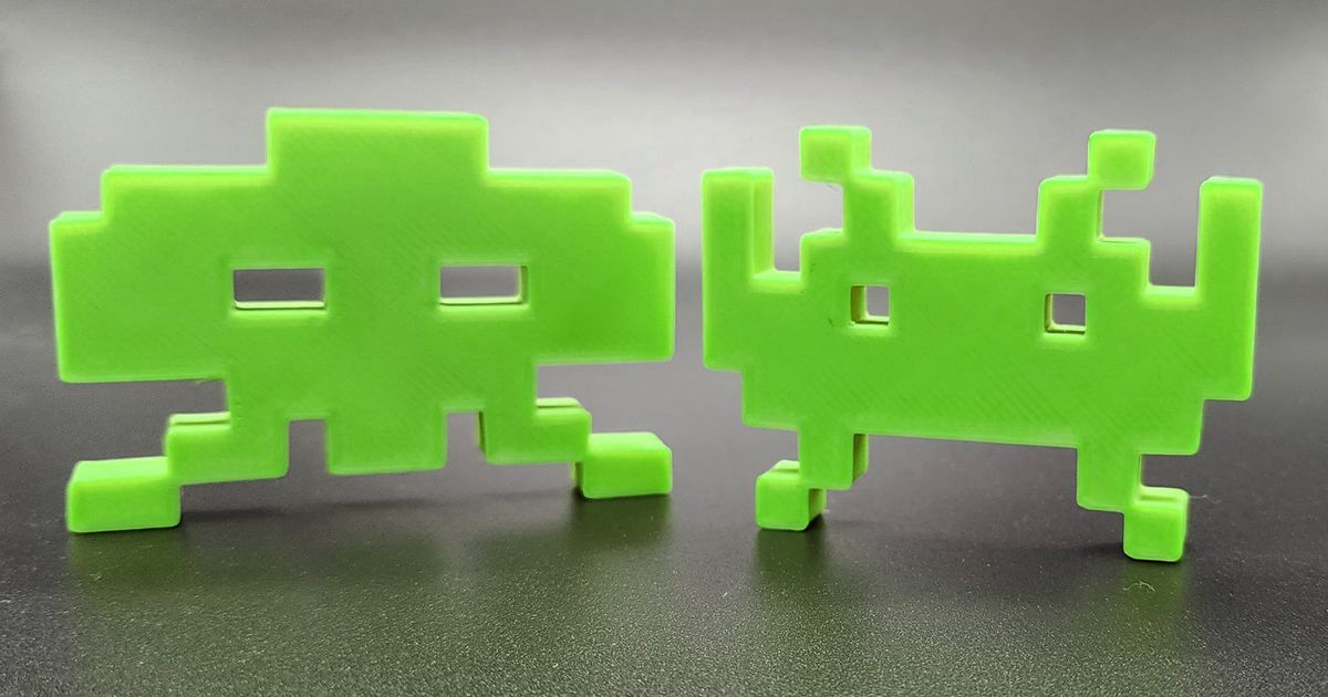 Space Invaders! 2 Aliens by Triple G Workshop | Download free STL model