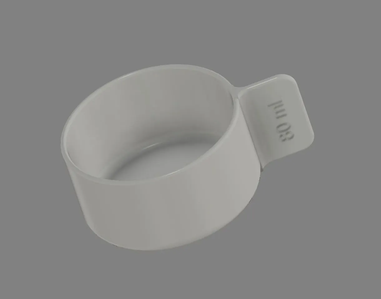 Tupperware White Measuring Cup 1 Cup 1/4 1/2 Cup 2/3 Cup 3/4 Cup