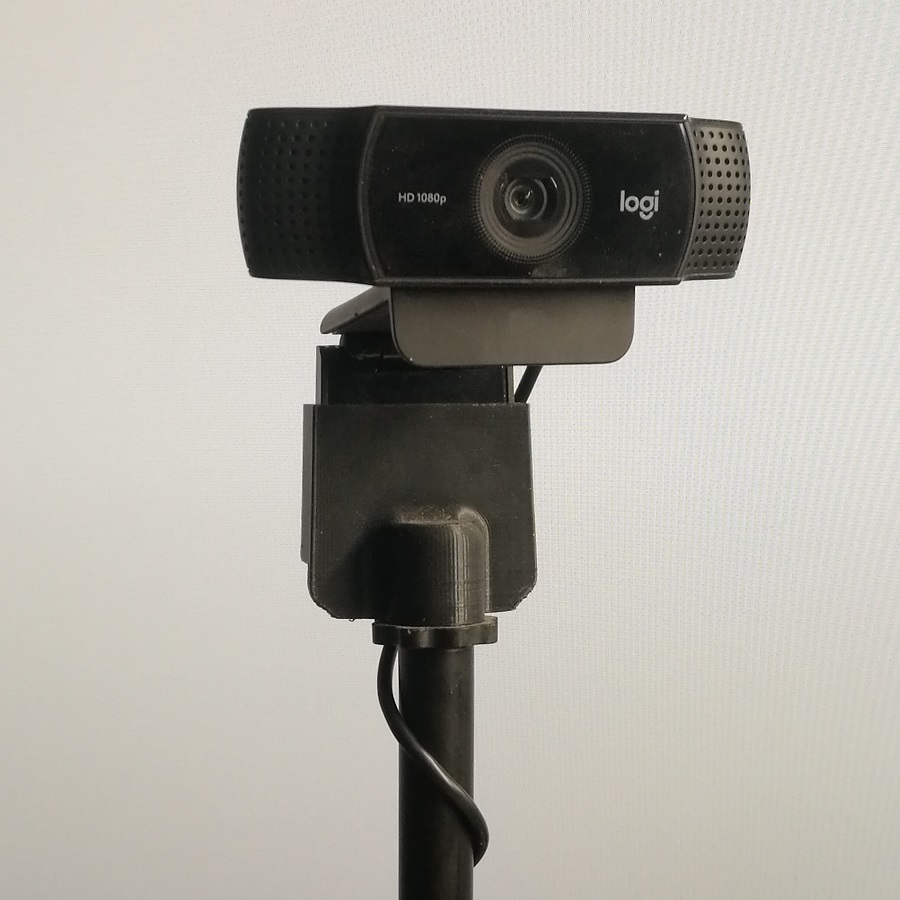 Logitech C920c922c930 Webcam Mic Stand Adapter By Hacknsplice Download Free Stl Model 5314