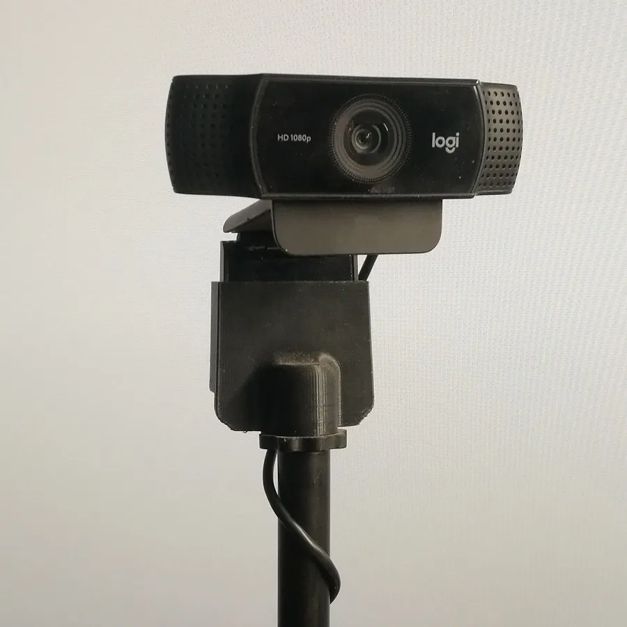 Logitech C920/C922/C930 Webcam Mic Stand Adapter by Hack_n_Splice