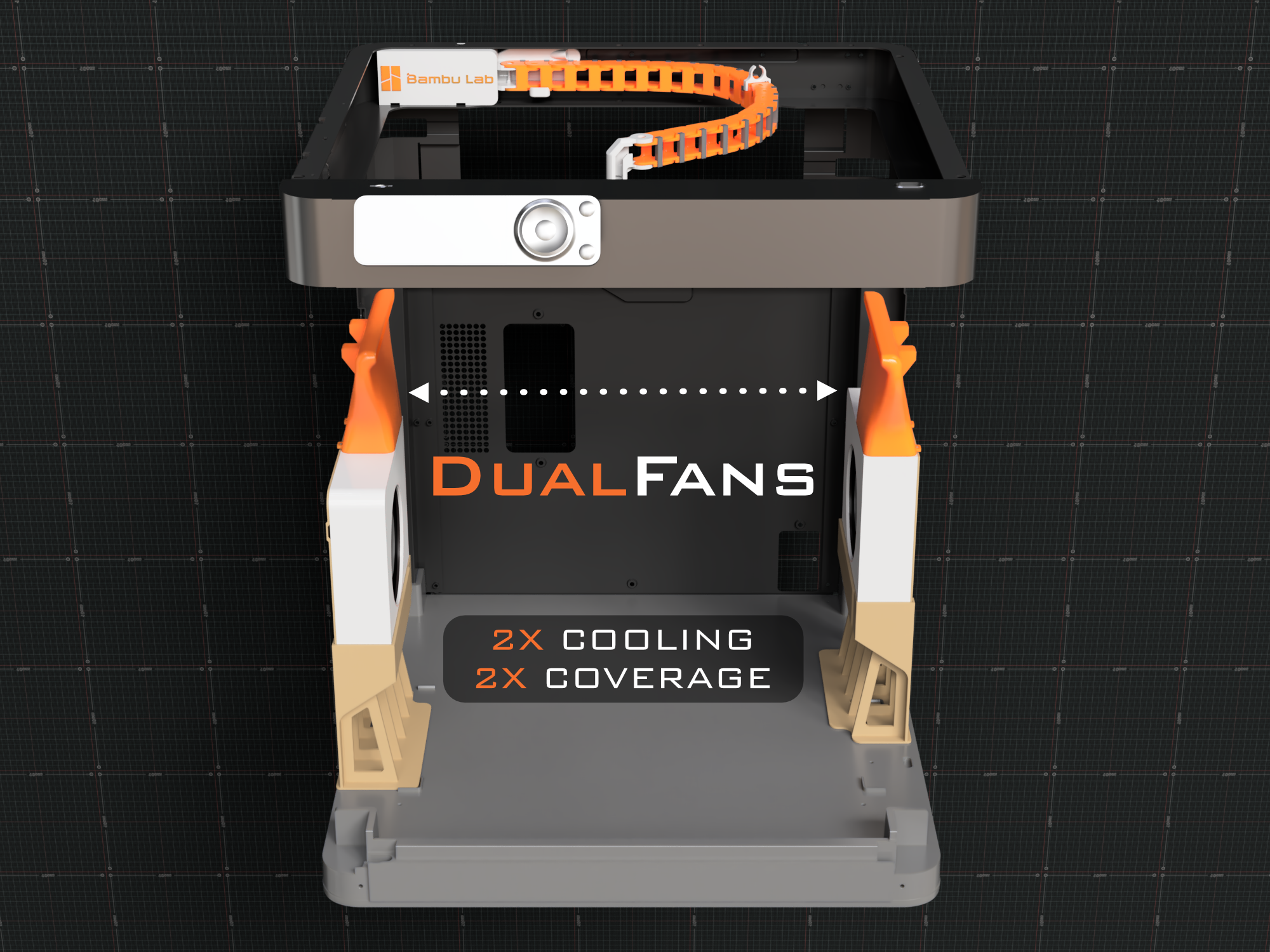 Bambu Lab P1 X1 Dual Aux Fan 7/25 Updated