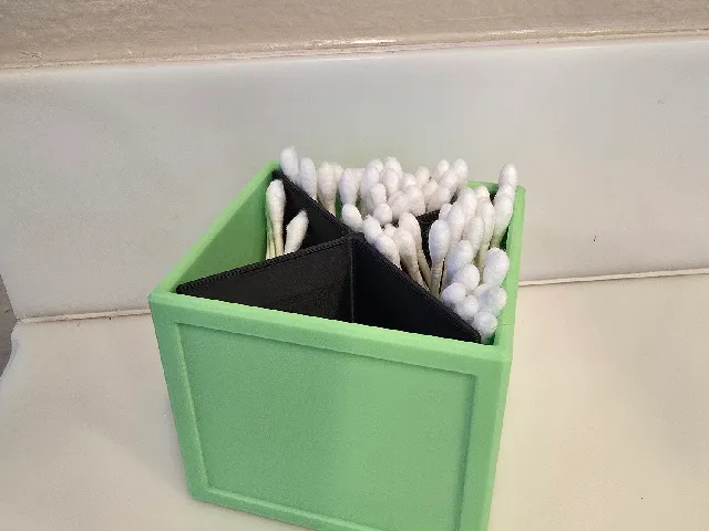 Q-Tip Holder with 4 Compartments
