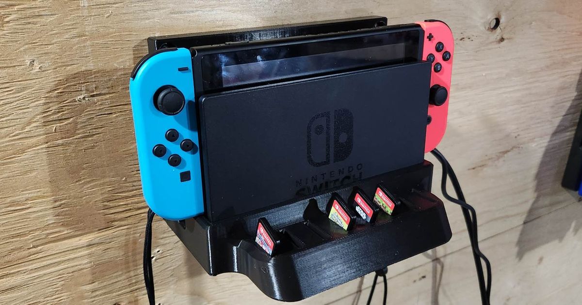 nintendo switch wall mount by twanskys Download free STL model